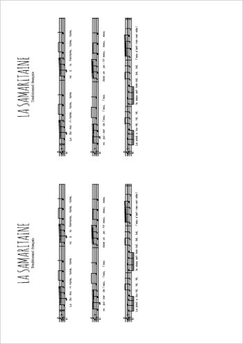 La Samaritaine Partition gratuite